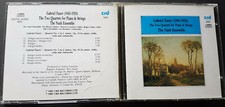 Hk) Gabriel Faure Les Deux Quatuors Pour Piano Et Cordes L'Ensemble Nash 1986