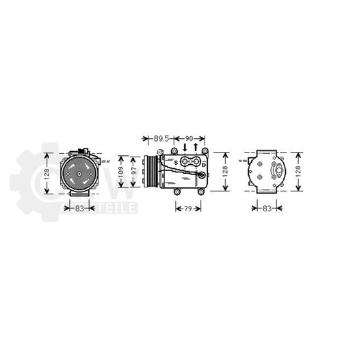 Compresseur climatisation pour - compresseur,