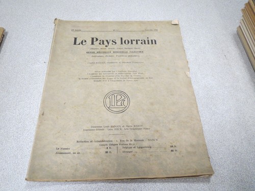 Pays lorrain 1934 - pays,