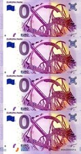 NULL EURO SCHEIN / LOT 4 BILLETS  0 € ALLEMAGNE 2016-1 / NEUFS / PETITS NUMEROS