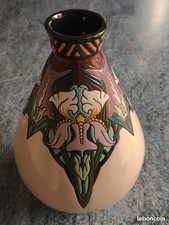 Vase Montieres Amiens numéroté 1383 Art Deco 30 cm