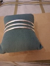 Manchette bracelet argent