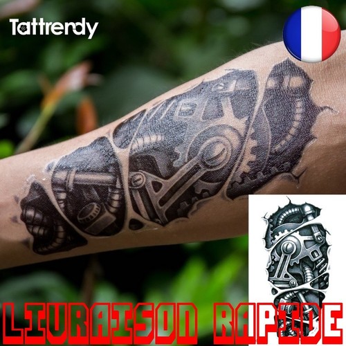 Tatouage temporaire robot - .tatouage,