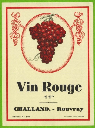 Ancienne etiquette vin - ancienne, de