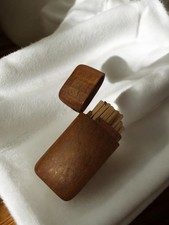 Ancienne boîte à allumettes en bois vintage, objet de collection rétro décoratif