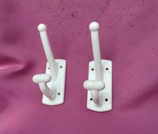 Paire Patère Mural Vintage design Plastique 1960 1970 Porte manteau 