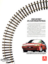 publicité Advertising  0123 1989   Citroen  BX 4x4  4 roues motrices