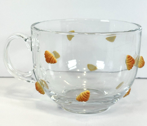 Croissant glass mug - croissant, 14.5