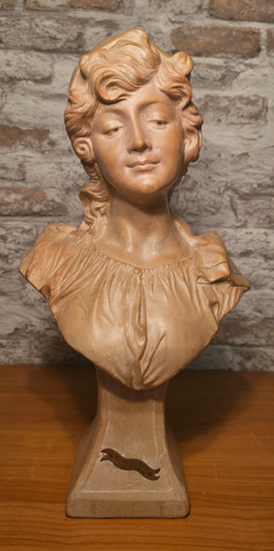 Sculpture buste terre cuite - buste,