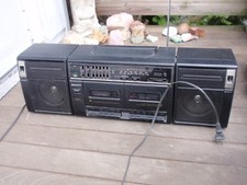 SONY 2 WAY PORTABLE STEREO CFS W420 AM FM RADIO CASSETTE PLAYER RECORDER