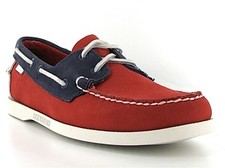 Sebago Spinnaker 70th Anniversary Edition Shoe - Rouge / Navy Nubuck - Taille 43