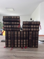 livres anciens de collection reliés cuir avec image détachable 