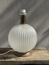 Lampe Verre Côtelé design Louis Kalff Philips ? 1970