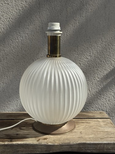 Lampe verre côtelé design - verre,