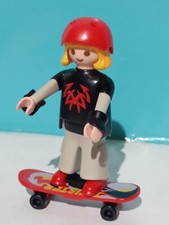 PLAYMOBIL FIGURINE PATINEUR PATINEUR PATIN SKATE GARÇONS SPORT VILLE RUE 4414