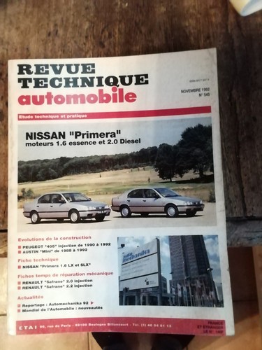 Revue technique automobile - revue,