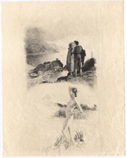 1947 Gravure eau-forte Dessin