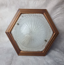 Plafonnier hexagonal vintage - plafonnier,
