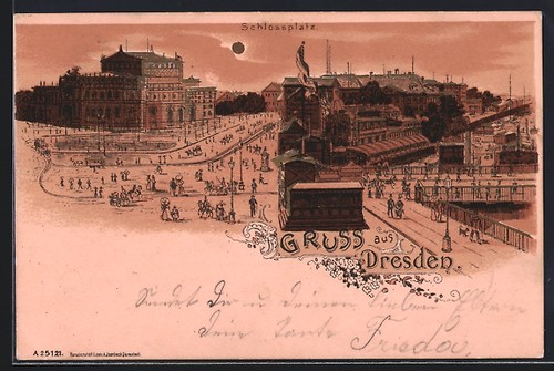 Lithographie clair lune - clair, de
