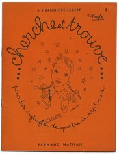 Cherche et trouve cahier N°1 enfants 4 à 7 ans Herbinière - Lebert Nathan 1957