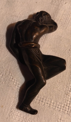 Presse papier bronze homme - presse, en