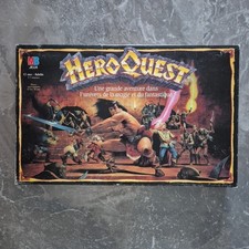 Boîte Vide Originale Jeu de Société MB Heroquest Vintage 1989