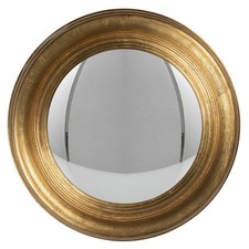 Miroir rond or bois 34x34x4cm