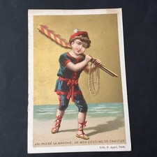 Chromo Ancien Doré Appel