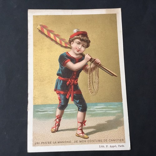 Chromo ancien doré appel - chromo,