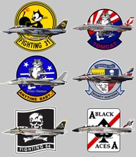 LOT DE 6 STICKERS TOMCAT F14