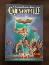 Questron II Game by SSI For Commodore 64 C-64 with Box/Inserts Fantasy Adventure