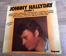 LP 33 tours  Johnny Hallyday Enregistrements originaux volume 2 Impact 6886 141