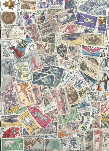 Tchecoslovaquie 100 timbres - tchecoslovaquie,