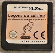 LECONS DE CUISINE QU'ALLONS NOUS MANGER AUJOURD'HUI NINTENDO DS DSI LITE