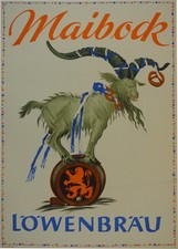 AFFICHE  POSTER    LOWENBRAU