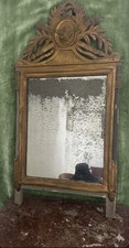 Miroir bois doré époque - bois,
