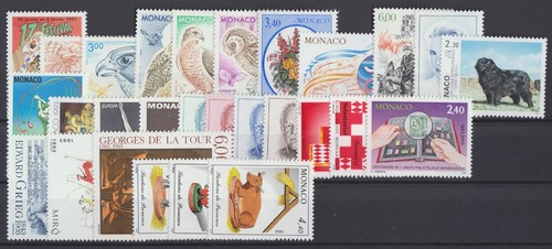 Timbres monaco neufs annee - monaco,
