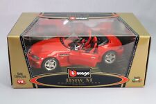 LJ396 BURAGO GOLD COLLECTION 3359 1/18 1:18 BMW M roadster cabriolet 1996 rouge