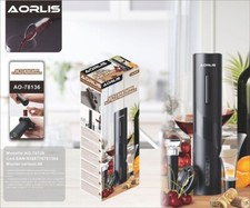 Tire-Bouchon Électrique Aorlis AO-78136 Professionnel Rechargeable USB Set Bis