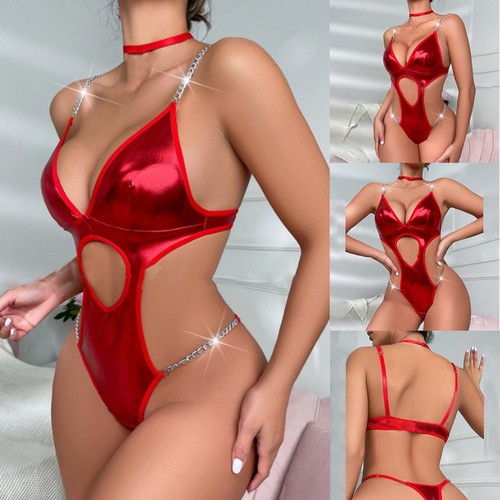 Body cuir verni - body, avec