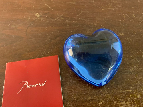 Presse papier cœur - , bleu