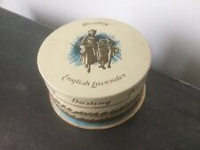 RARE ANCIENNE BOÎTE à POUDRE YARDLEY ENGLISH LAVENDER avec sa HOUPPETTE / vide *