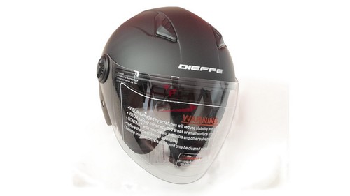 Casco jet dieffe nero opaco - casco,