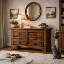 Buffet ancien noyer bois - buffet,