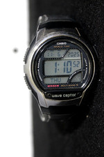 Casio WV-58E Wave Ceptor Vintage Montre Radio Pilotée Fonctionnelle