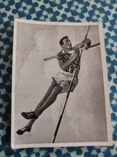 Carte Photo Olympia 1952 jo 1952 athletisme  decathlon Bob Mathias
