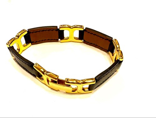 Bracelet cuir logo hermès - bracelet,