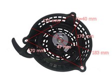 Démarreur à câble démarreur manuel pour tondeuse à gazon Brast 18224 ESTART S...