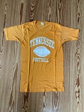 T-shirt vintage années 80 jaune Tennessee football S Healthknit made in USA
