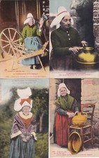 Lot de 4 cartes postales